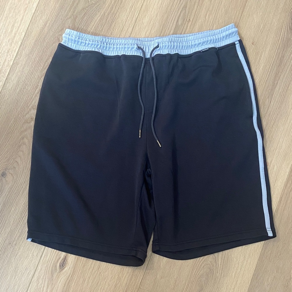 Hurley Black and Gray Athletic Shorts